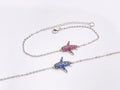 Vibrant Pavé Crystal Fish Anklet